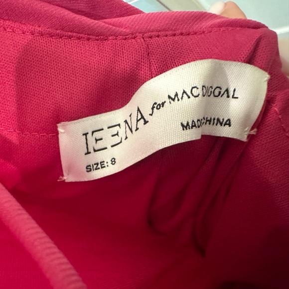 NWT Mac Duggal Sz 8 Candy Pink Jersey One Shoulder Draped Back Gown 26512 - Picture 7 of 8